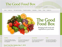 Tablet Screenshot of goodfoodbox.net